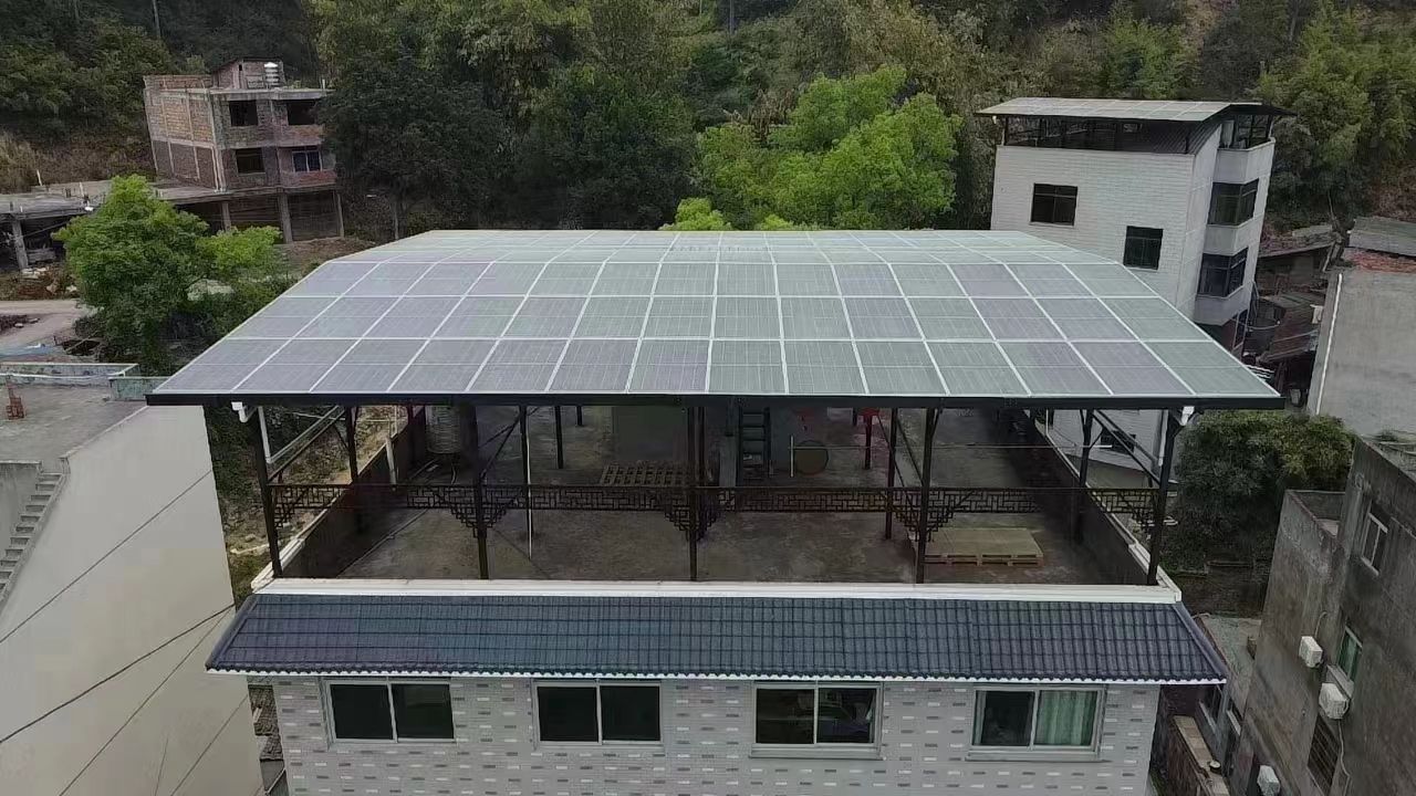 伊川15kw+10kwh自建别墅家庭光伏储能系统